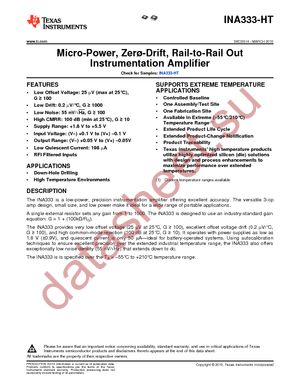 INA333SKGD1 datasheet  